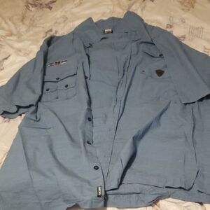 Enyce casual button up short sleeve shirt